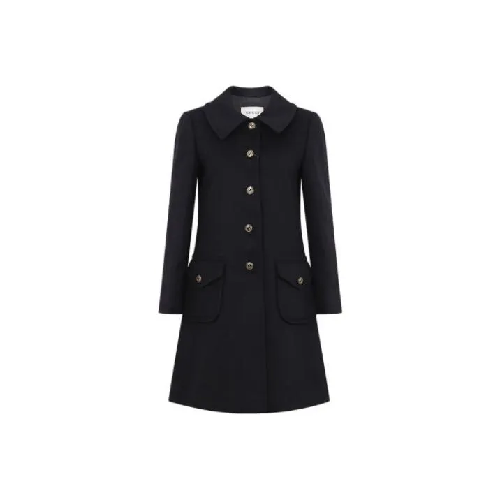 GUCCI Gg Button Peacoat