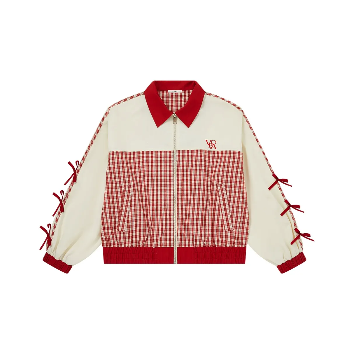 VOBA Красный Белый Женский Куртки