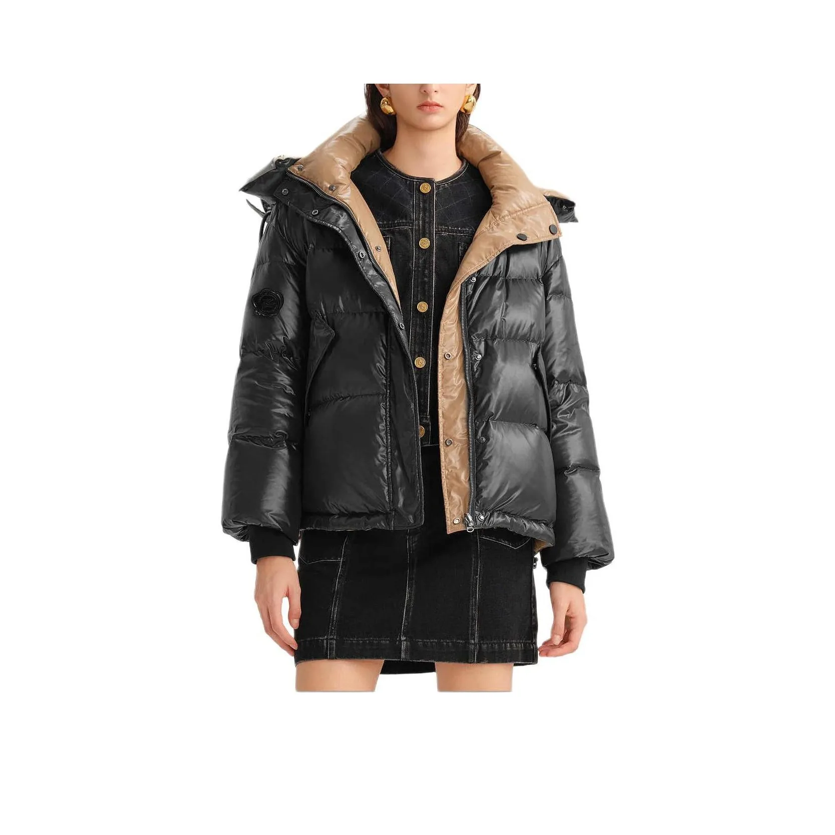 KARL LAGERFELD Пуховик Женские Черный