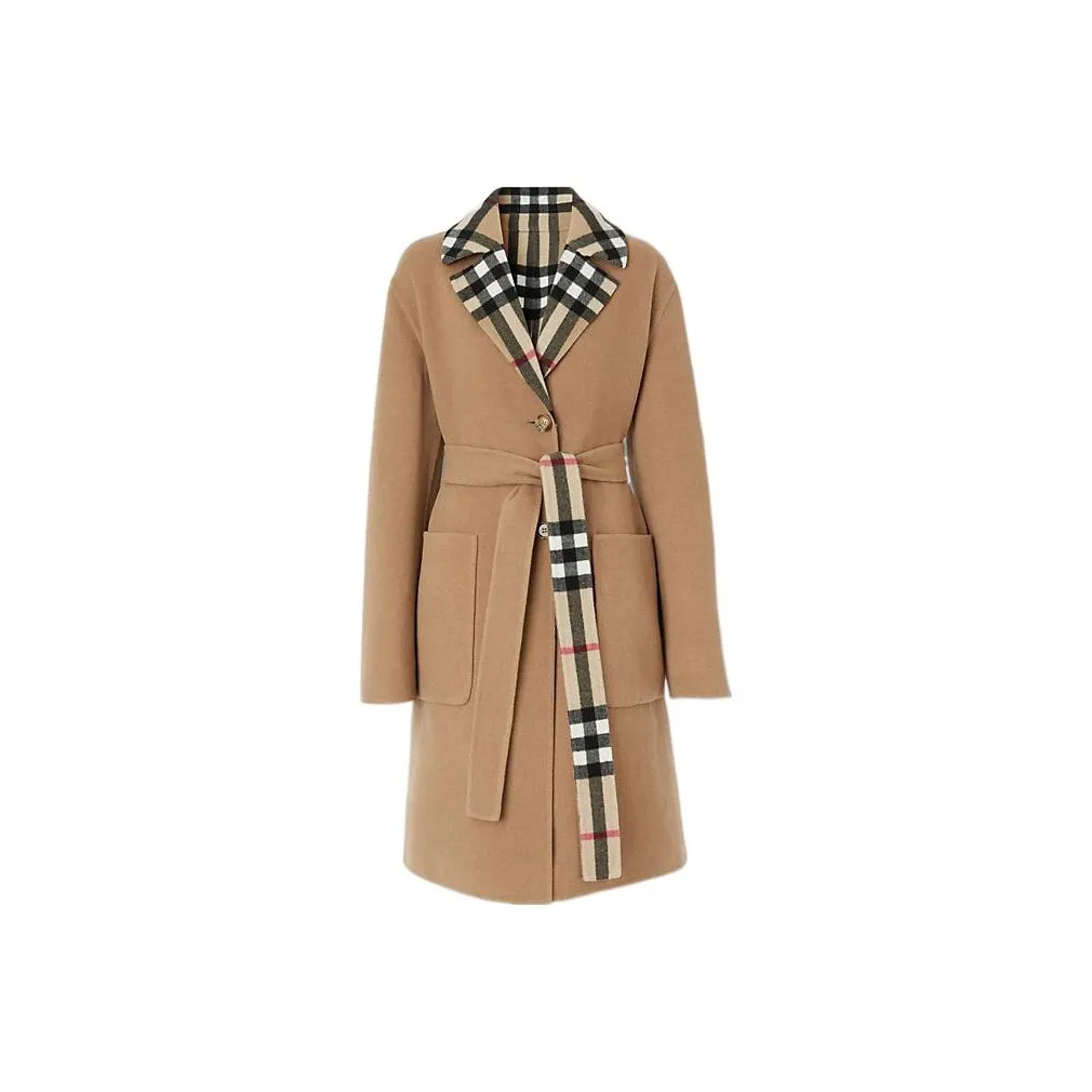 Burberry Reversible Check Wool Coat