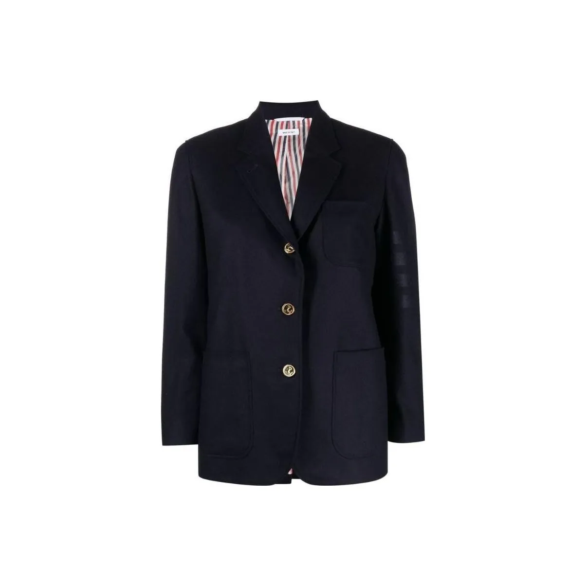 THOM BROWNE Single breasted Stripe sleeve Blazer