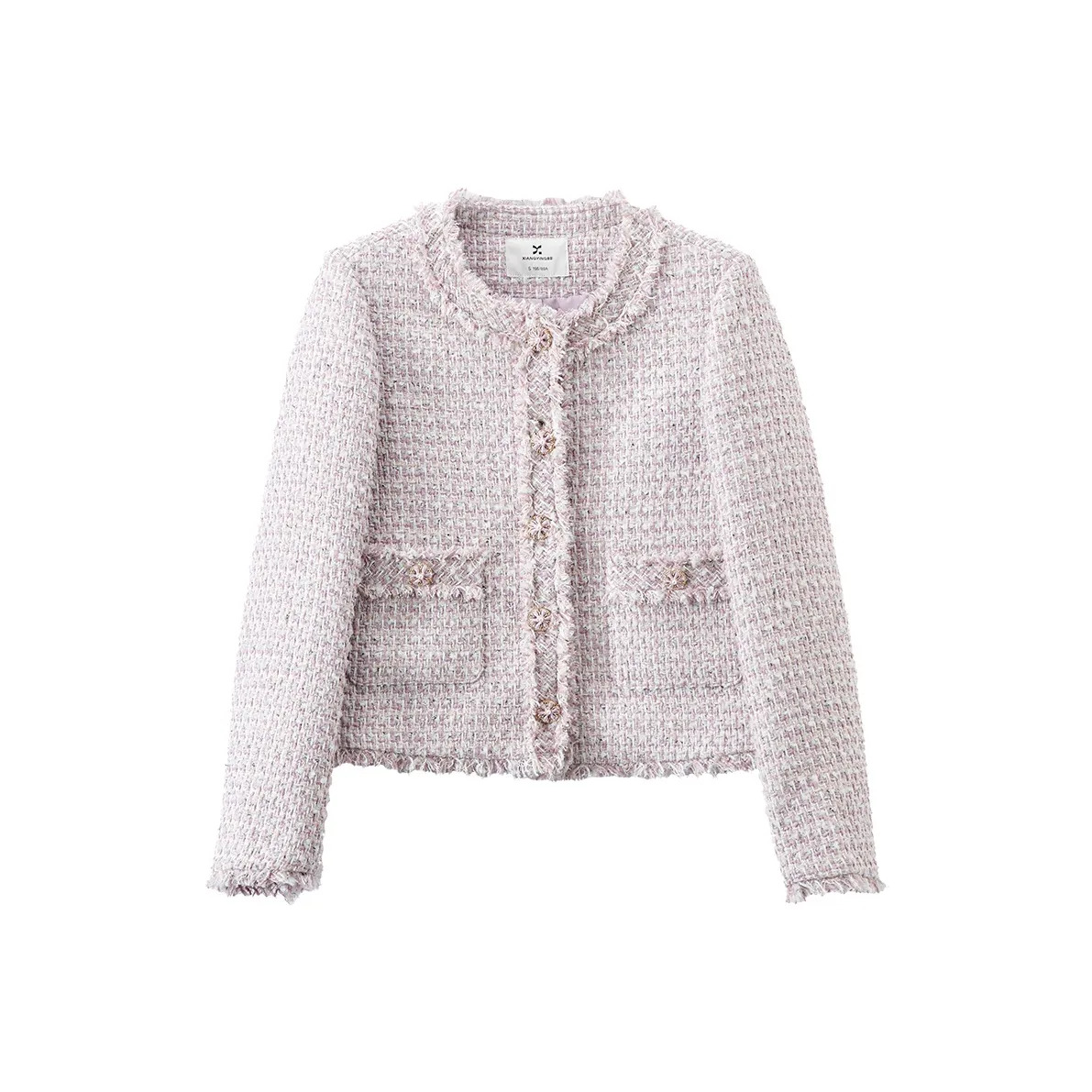 XIANGYING Куртки Пальто Женские Фиолетовые