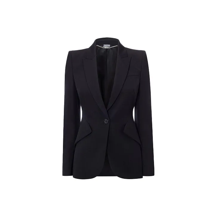Alexander McQueen Single Breasted Tailored Blazer