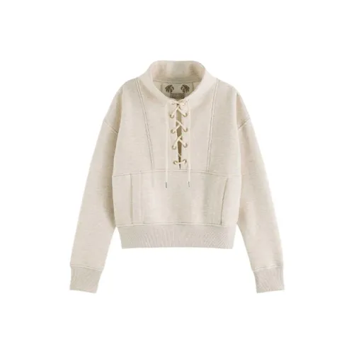 Scotch&Soda Смешанный Экрю Женские Свитшоты