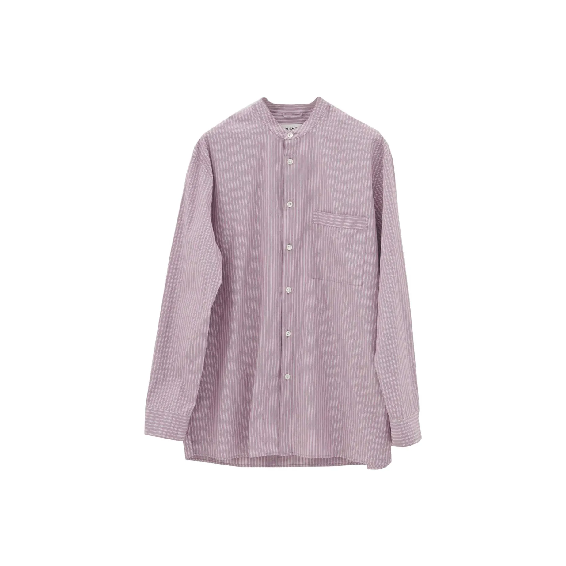 Birkenstock Stripe pattern Collarless Shirt