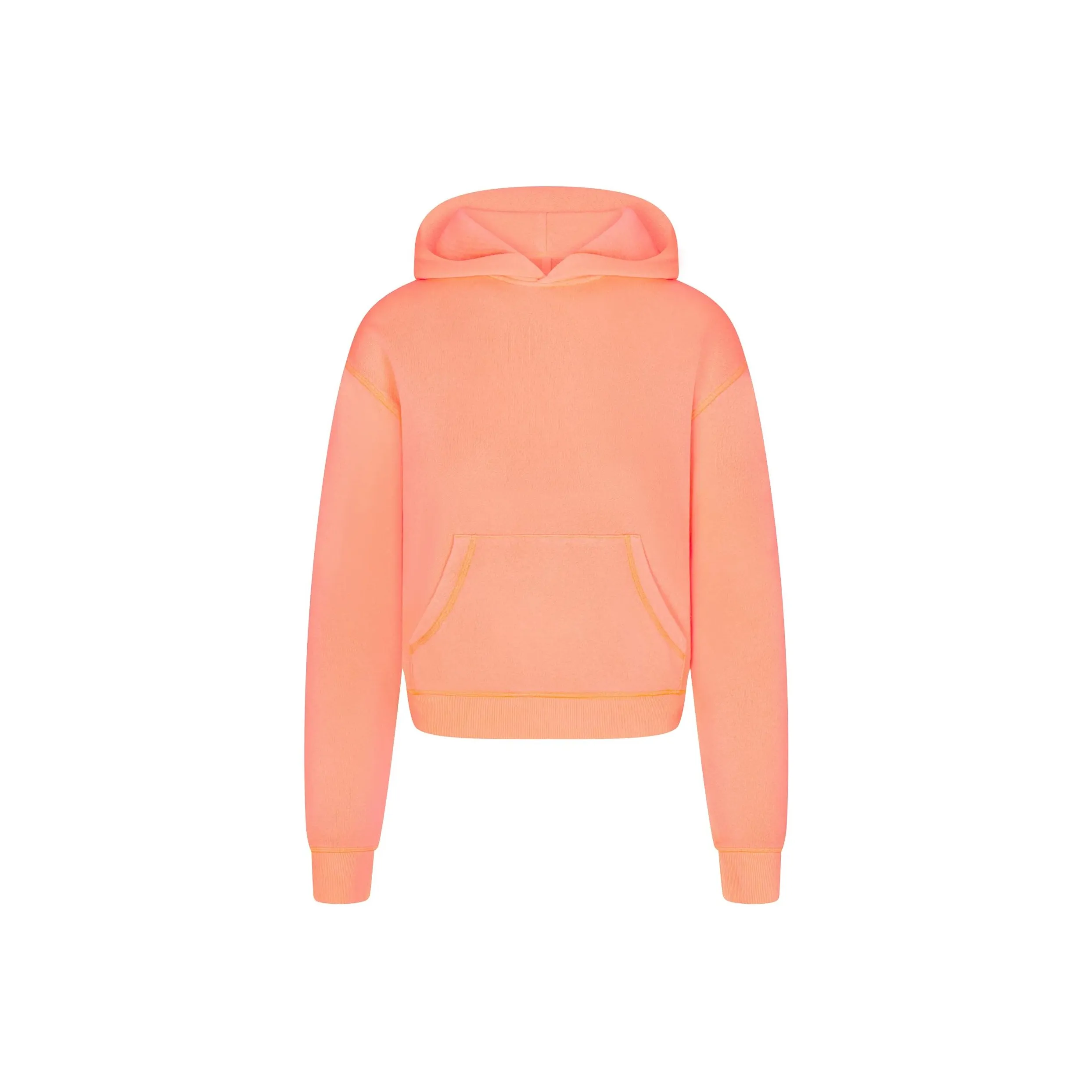 SKIMS MODAL FRENCH TERRY CLASSIC HOODIE Sweatshirt Women's NEON ORANGE/Neon Orange