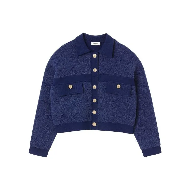 Sandro Куртки и Пальто Женские Синие