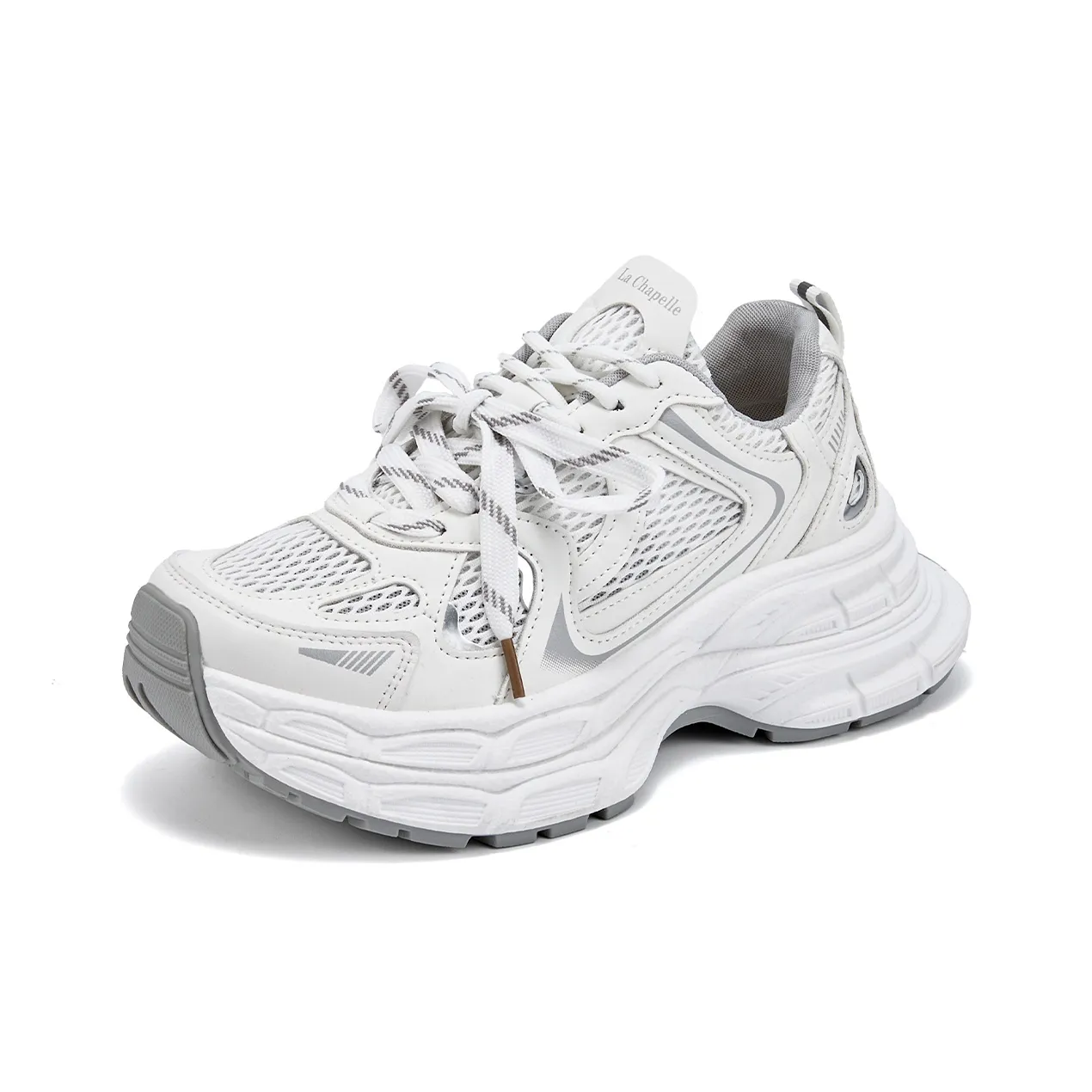 La Chapelle Low Top Chunky Sneakers Women's Gray