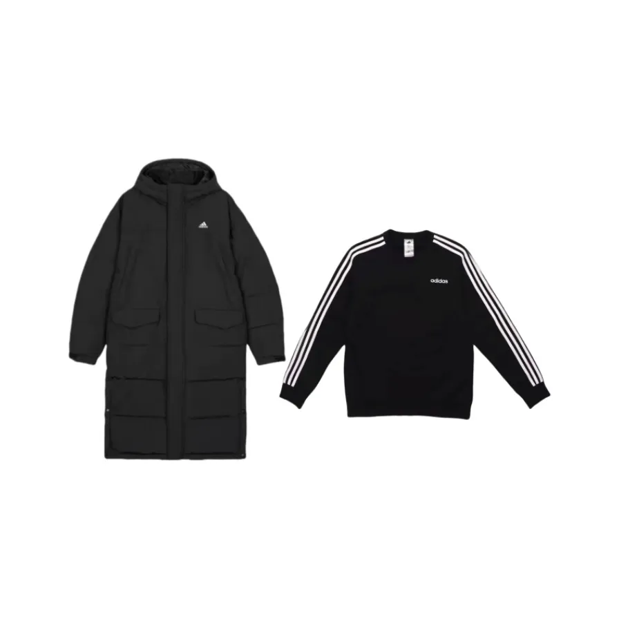 Adidas Повседневная Спортивная Одежда Мужская Черная