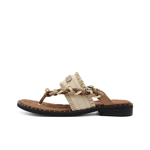 SUGARSU Резиновая подошва устойчивая к истиранию шлепанцы женские желтые