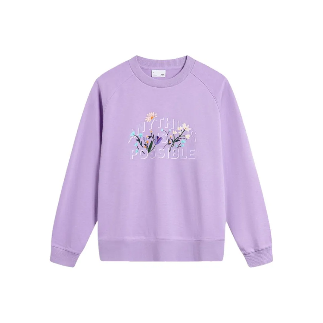 LINING Sports Life Collection Толстовка Женская Веро-розовый Фиолетовый