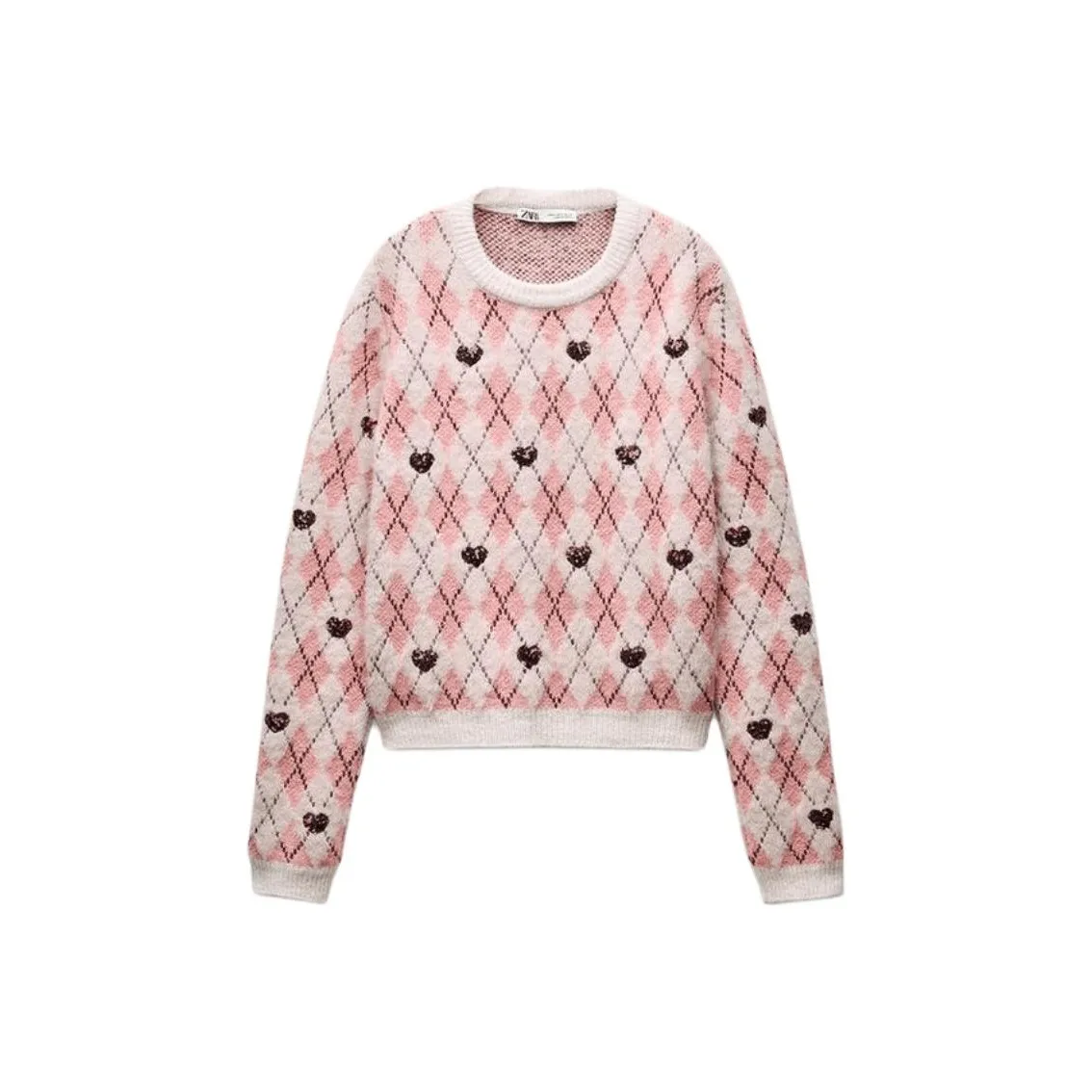 ZARA Valentine's Day Collection Knitwear Women's Pink