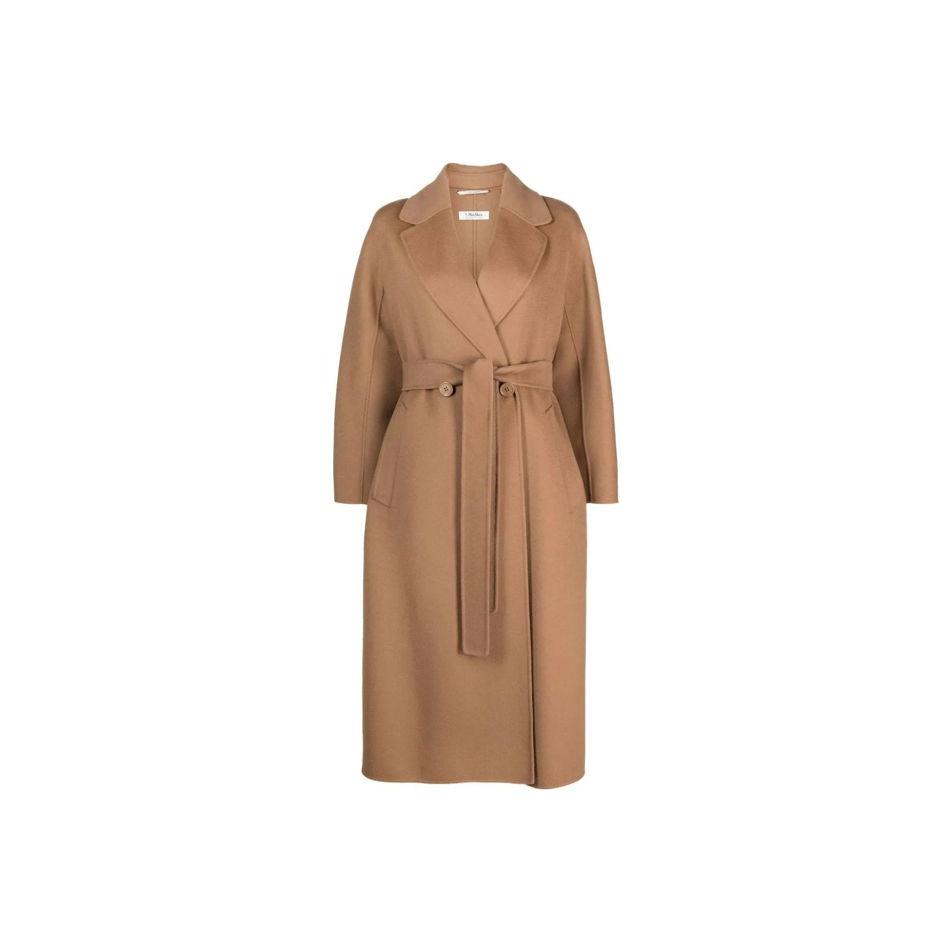 MaxMara Double Breasted Straight Hem Belted Coat