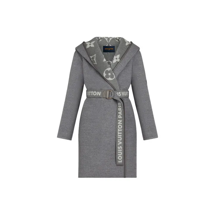 LOUIS VUITTON Coat Women's Gray