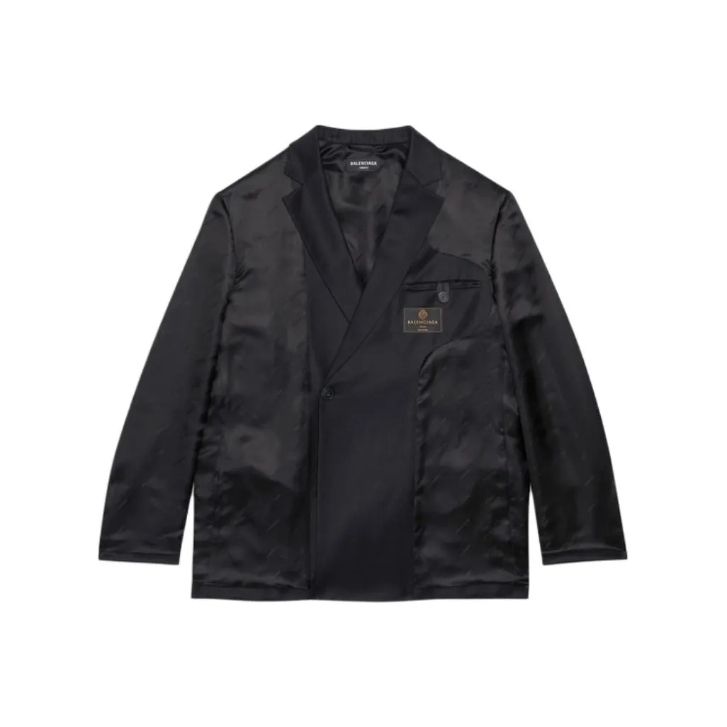 Balenciaga SS22 Business Suits Coats Unisex Black