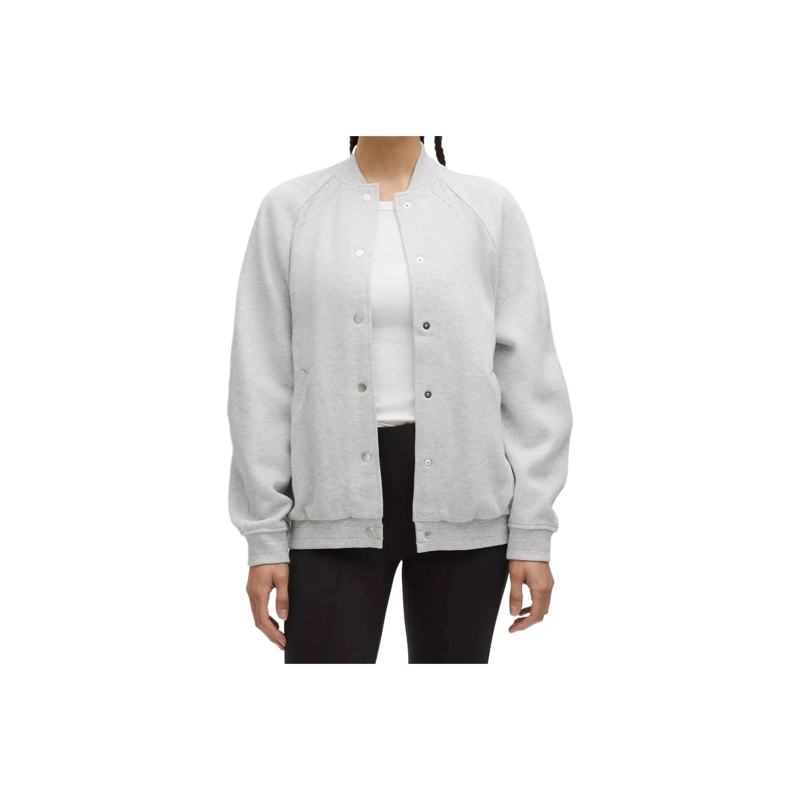 lululemon Scuba Oversized Collegiate Куртка Женская Светло-Серый Свет GREY