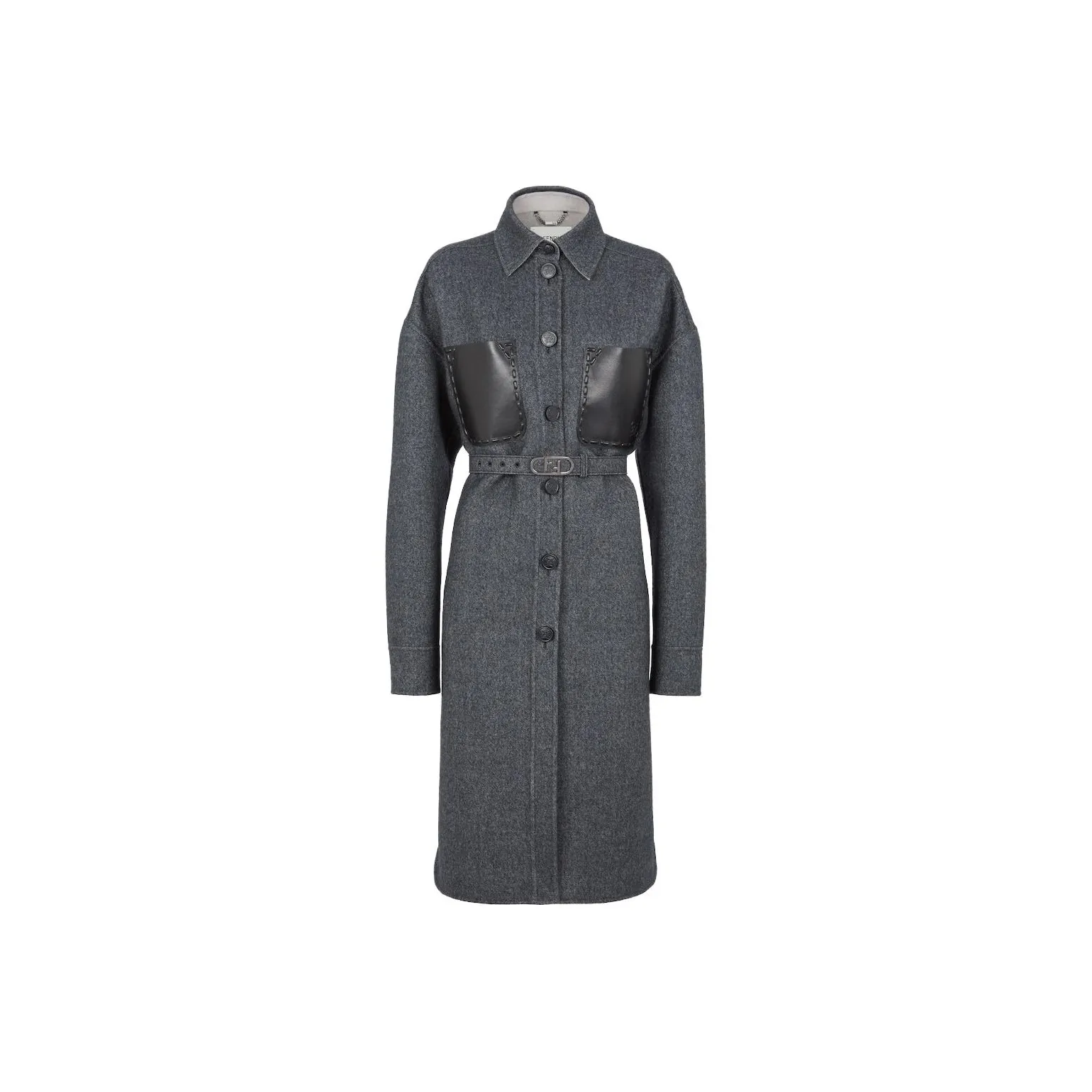 FENDI Coats Women's Gray