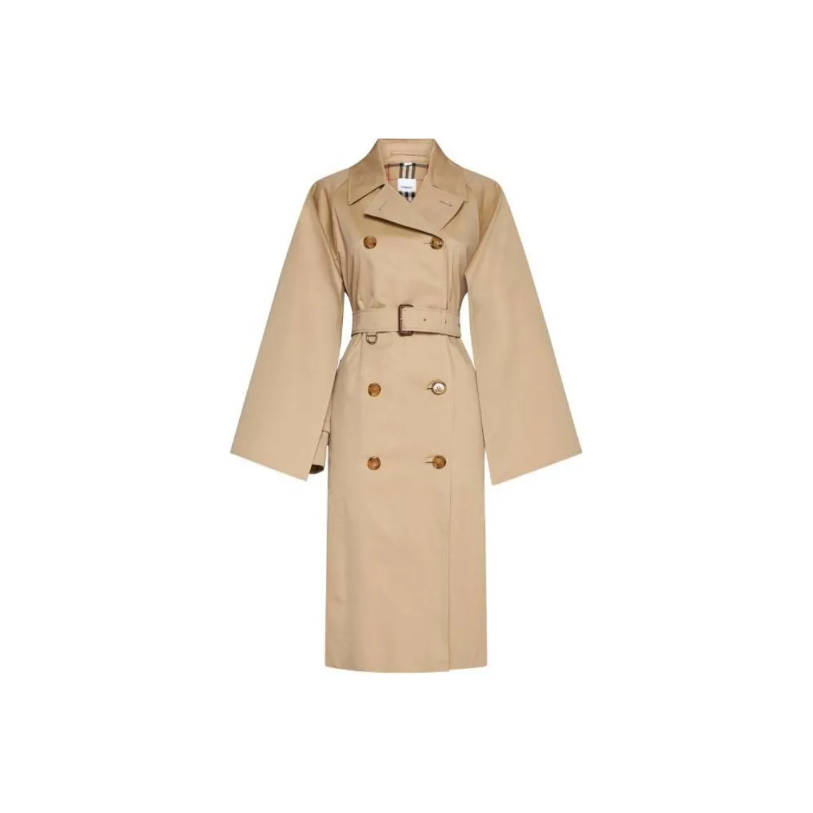 Burberry Double Breasted Belted Coat
