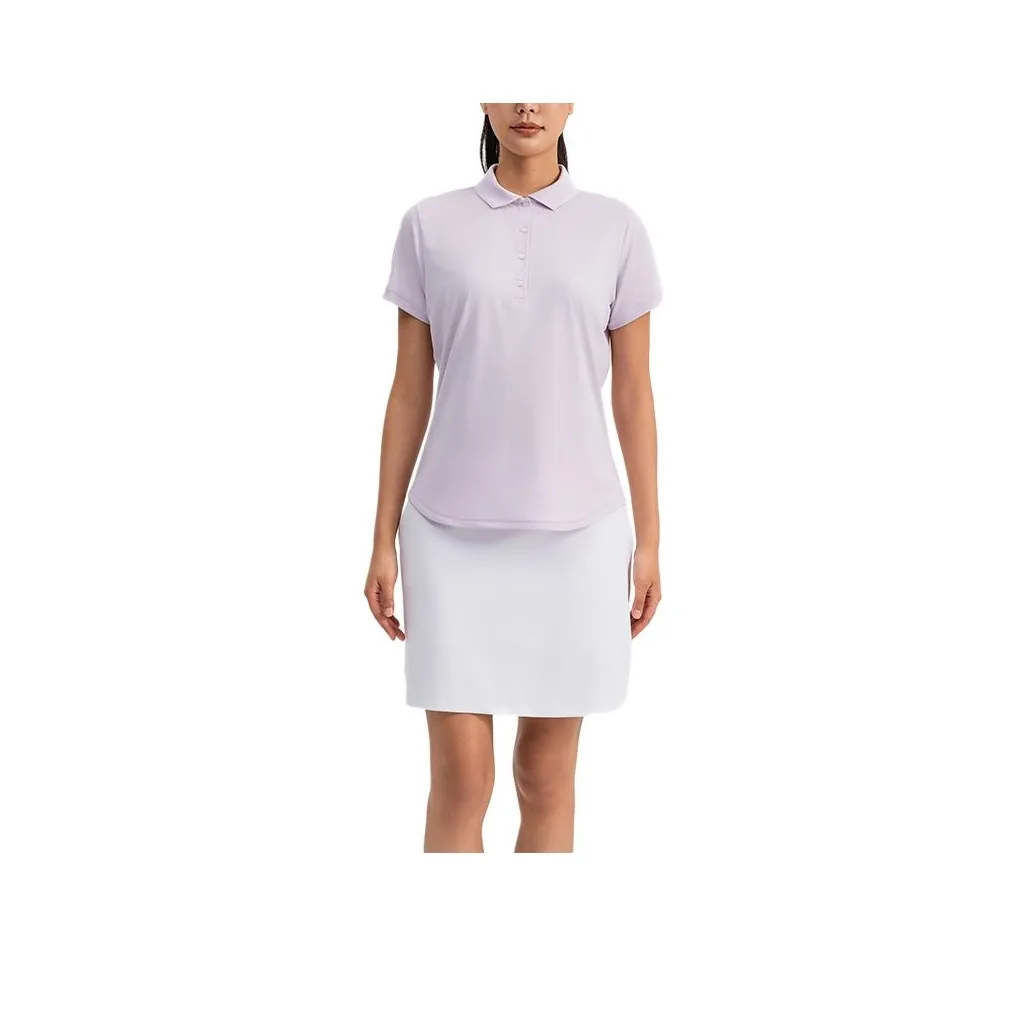 DECATHLON Поло Женское Светло-Сиреневый Фиолетовый