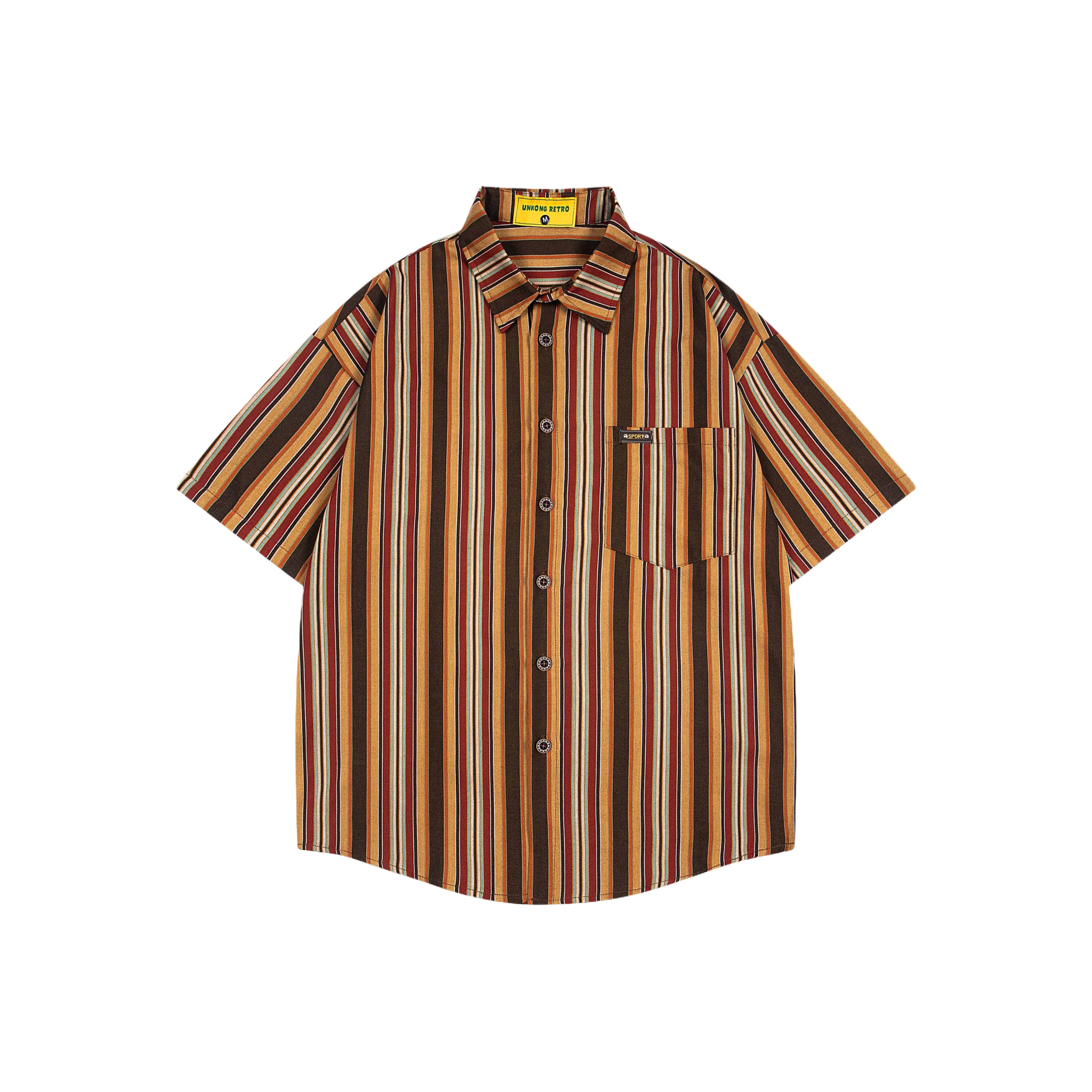 BEAR UNION Рубашка Унисекс Оранжевый Красный