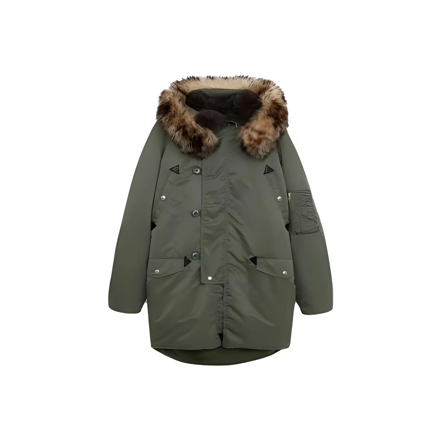 CELINE Coat Women's Olive Green
