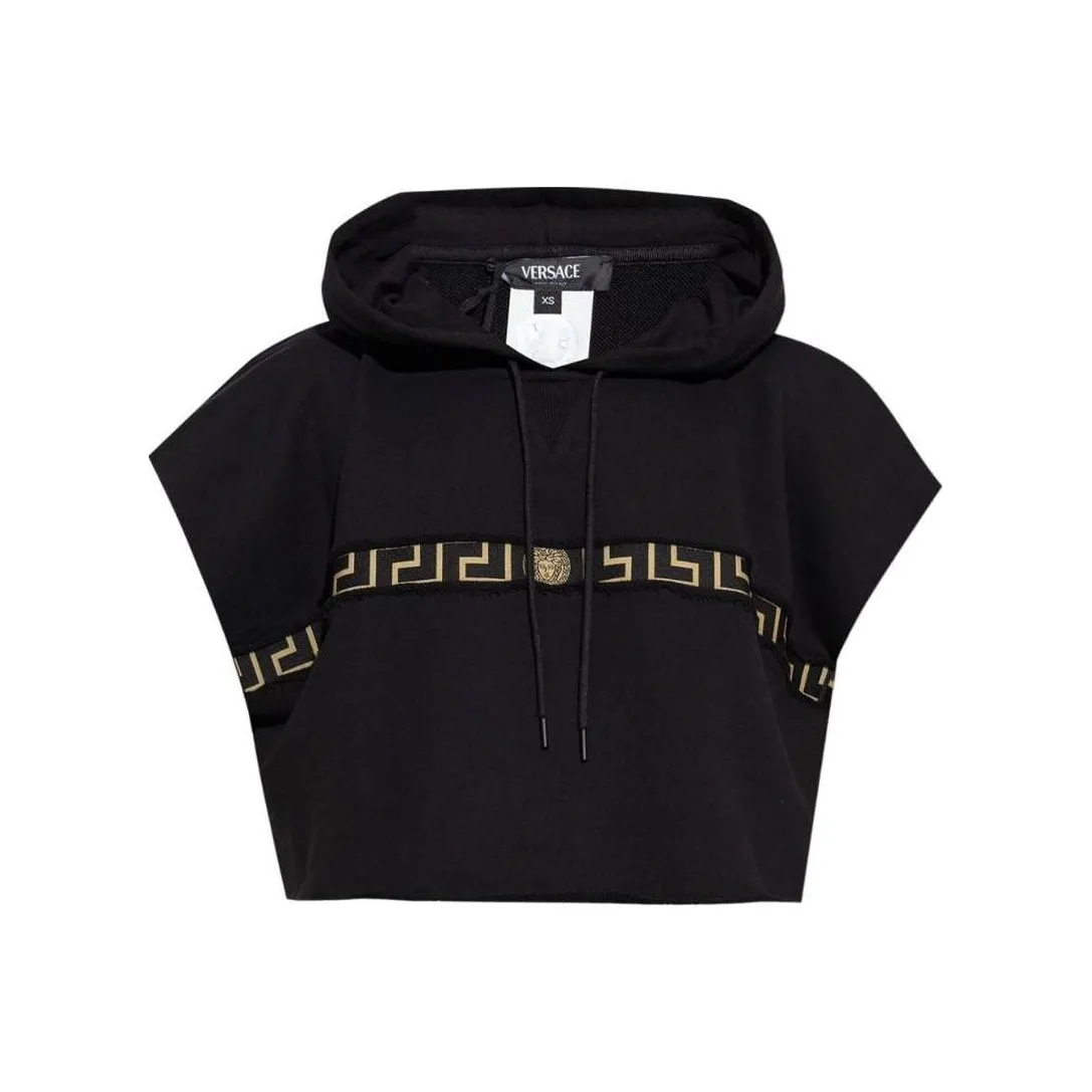 VERSACE Short Sleeved Drawstring Hoodie