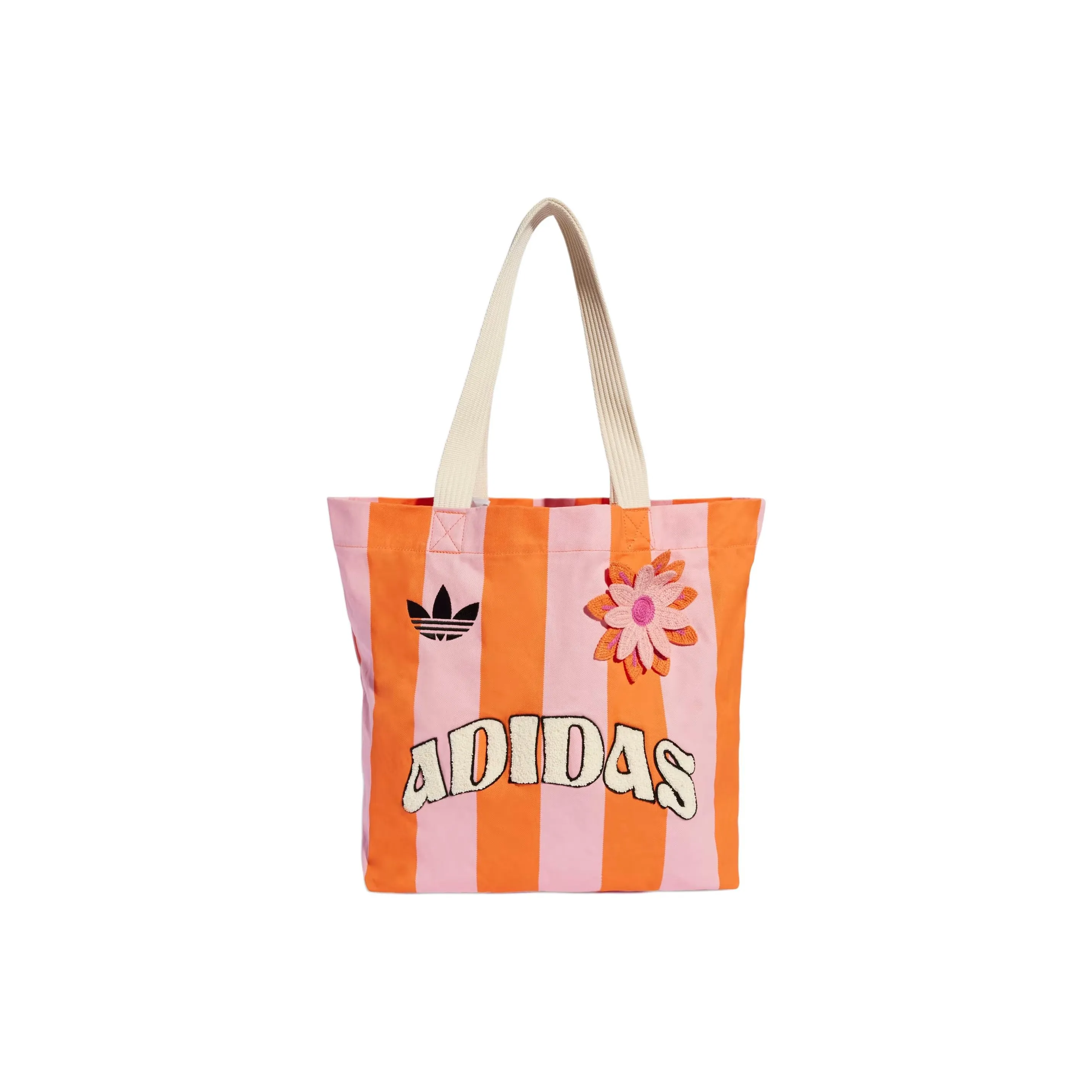Adidas Хлопок Сумка через плечо Унисекс Полурозовый Полусонный Оранжевый