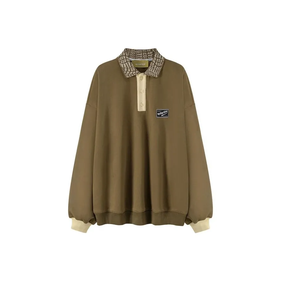 NO ONE ELSE Толстовка Унисекс Горчично-зеленый