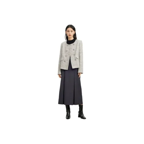 TKY SHOP Черный/Белый Женские Куртки