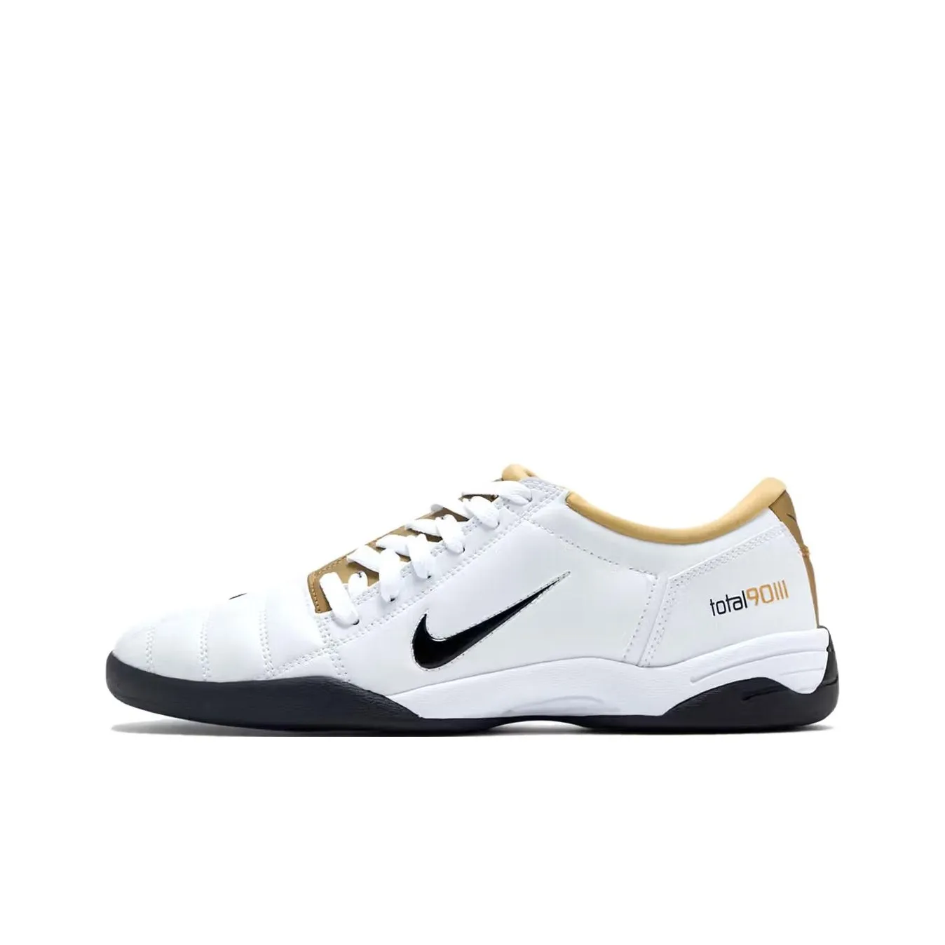 Nike Total 90 Slip-Resistant Abrasion-Resistant Футбольные бутсы Мужские Белый Золото