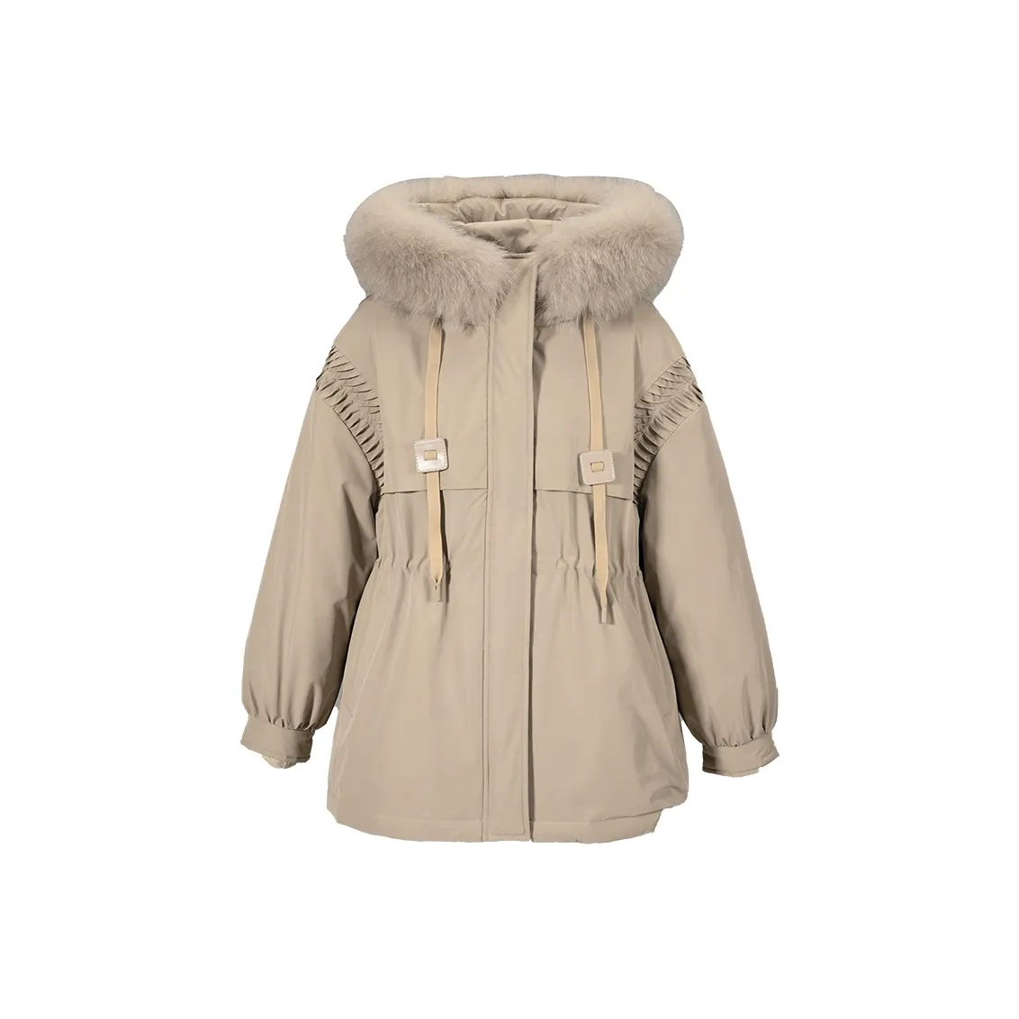 XIANGYING Пуховик Женский Хаки