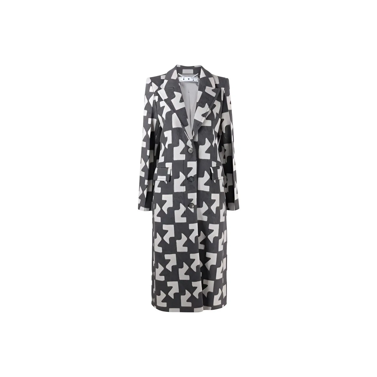 OFF-WHITE Geometric Pattern Overcoat