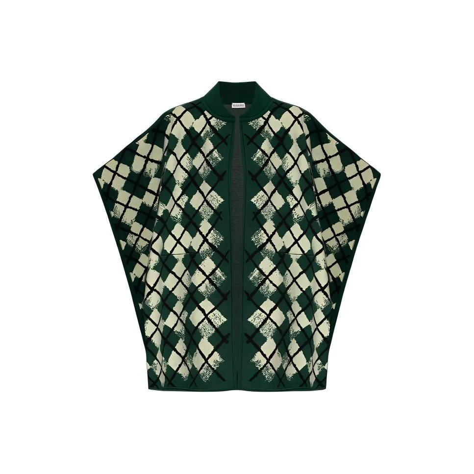 Burberry Argyle Wool blend Cape