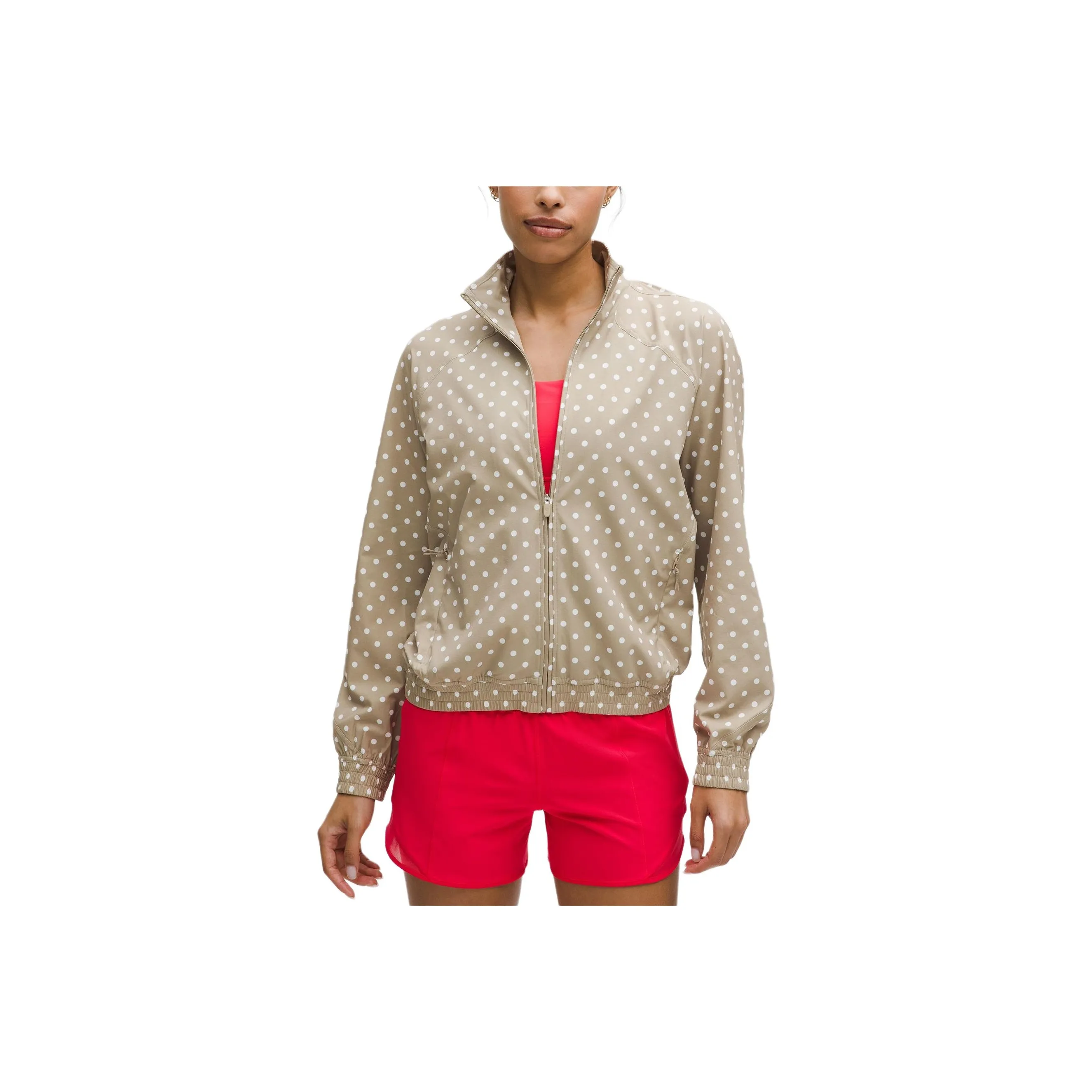 lululemon Adapted StateSwift Куртка Женские Дубовый коричневый Белый Минималистичный Полка Дотс SPSO