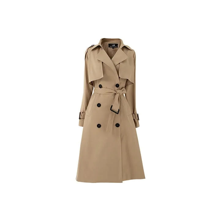 SOON FLOWER Trench Coat Women's Khaki