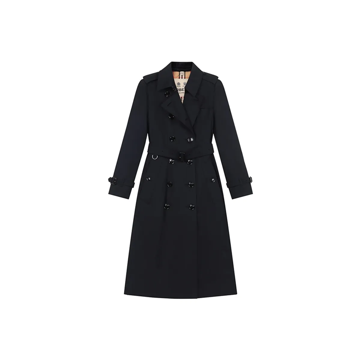 Burberry Trench Coats Women's Navy Blue