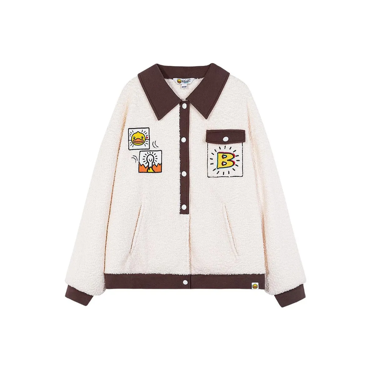 B.Duck Бархат Feel Куртка Женские Березовая древесина