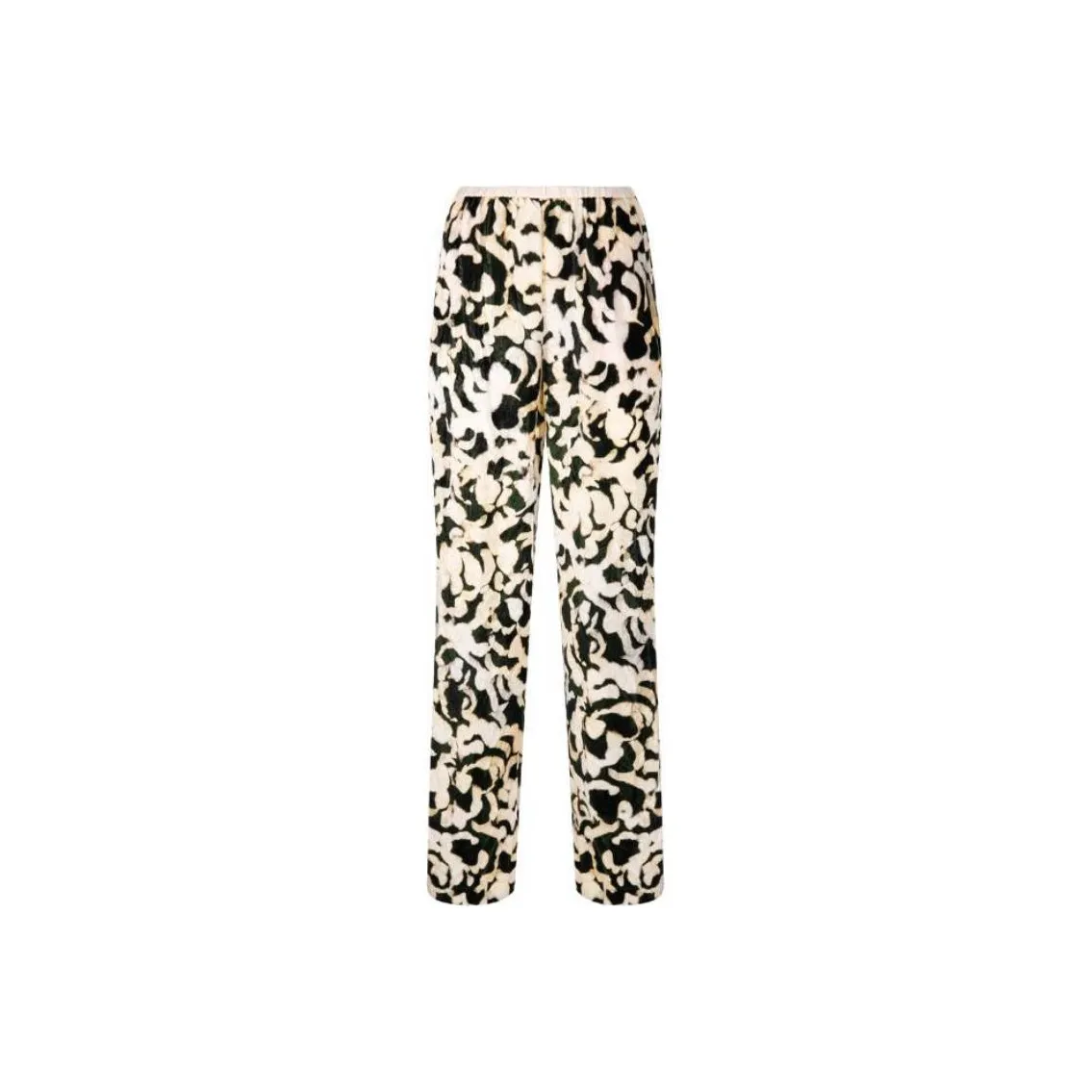 Forte Forte Abstract print Crushed velvet Trousers