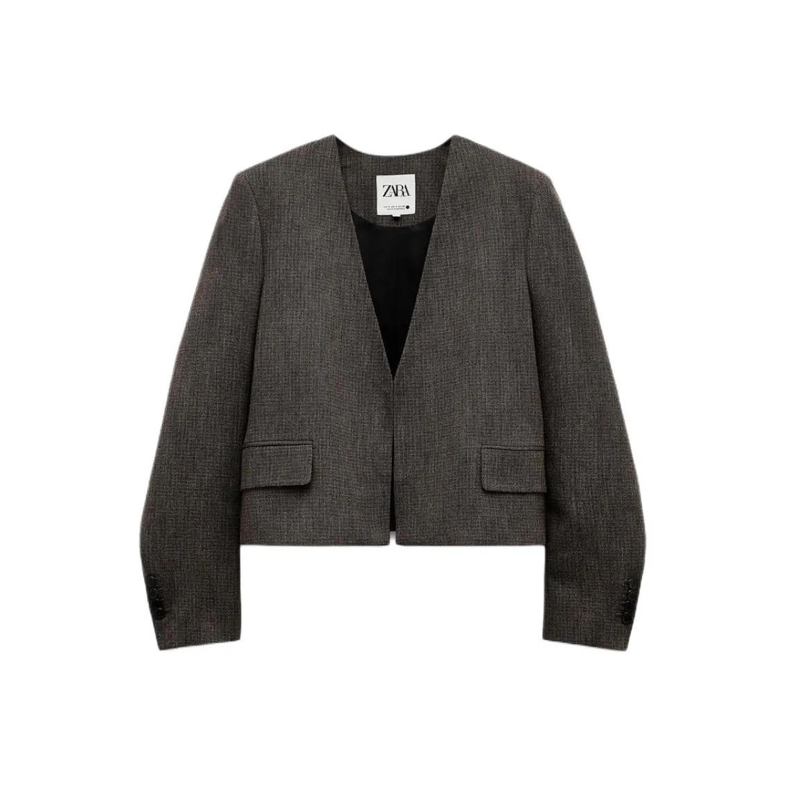 ZARA ZW Series Бизнес-костюм женский зебровый принт коричневый