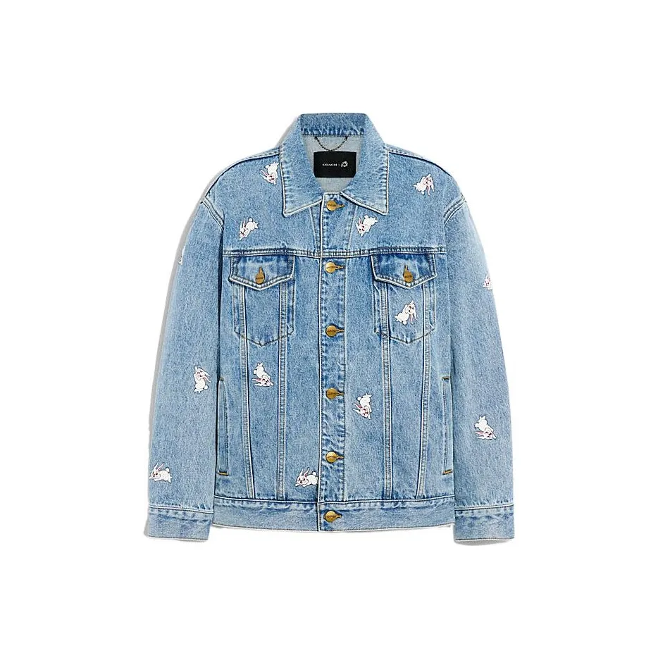 COACH X White Rabbit FW22 Denim Jacket Women's Blue