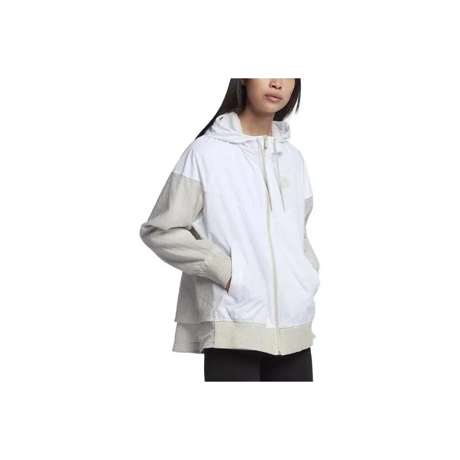 Nike NSW WINDRUNNER JKT NOVELTY Trench Coat Women's White