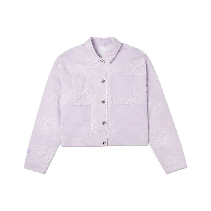 Конверс IWD Фиолетовый Женское короткое пальто