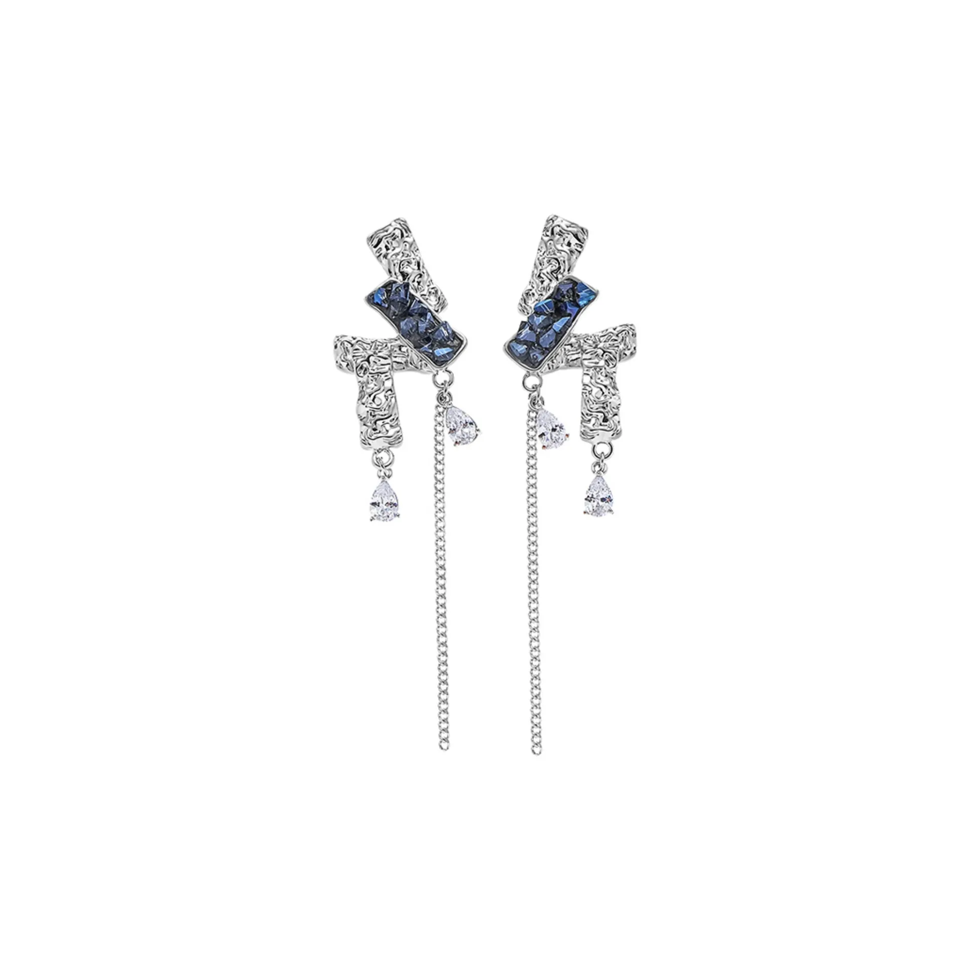 KING OF BLING Сплав Циркон Стекло Серьги Женские