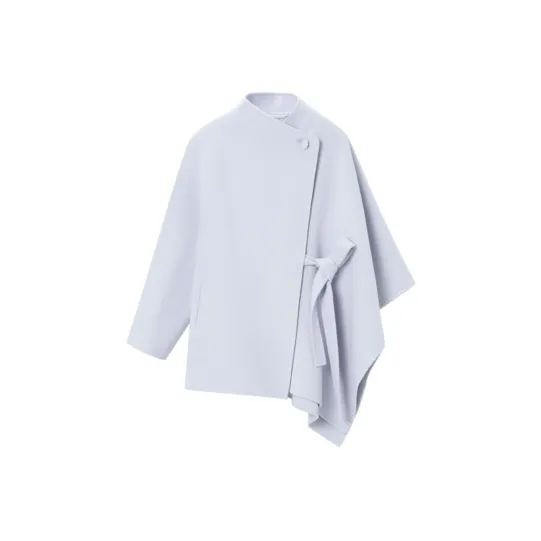 OVV Фиолетовый Синий Однотонный A2 Женское Пальто