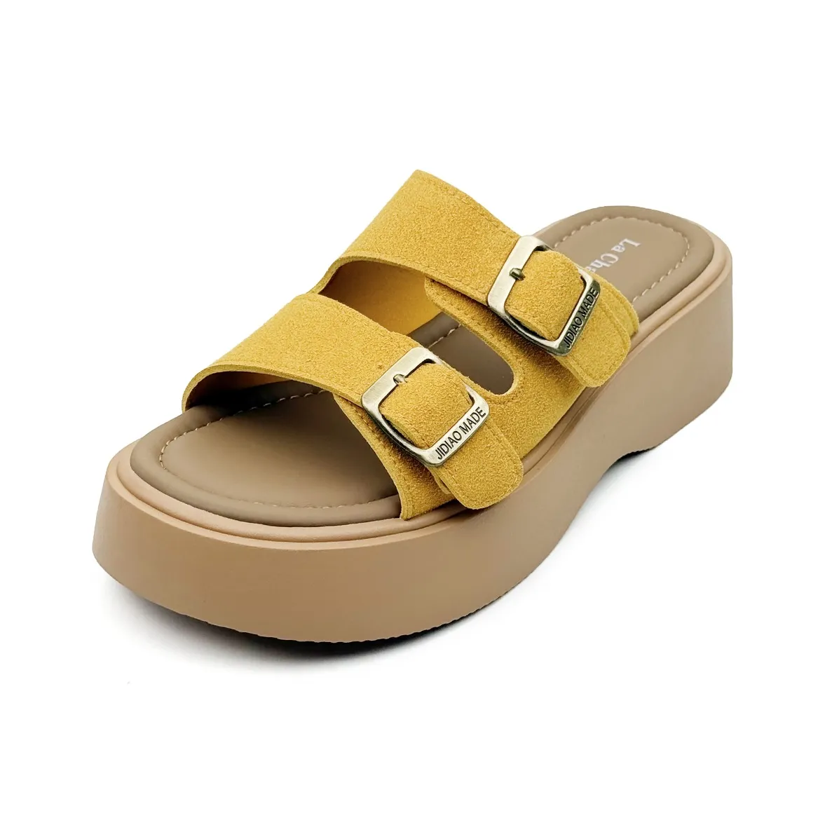 La Chapelle Slip Resistant Abrasion Resistant Амортизация Слипоны Женские Желтый