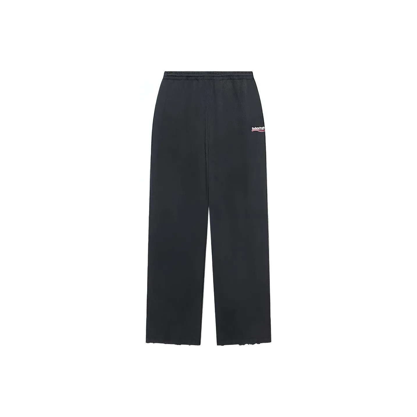 Balenciaga Knitted Sports Pants Loose Fit Style Women's Black