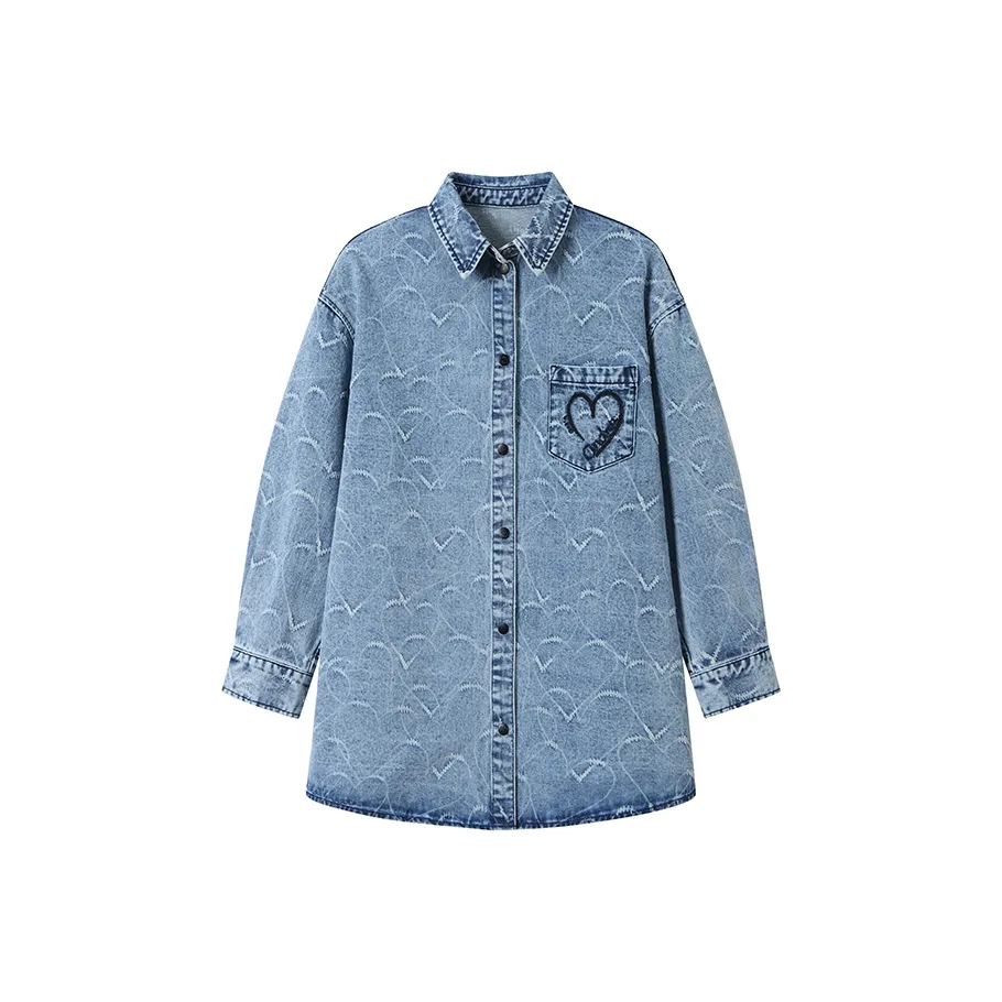 ANDREA MARTIN Denim Jacket Women's Blue