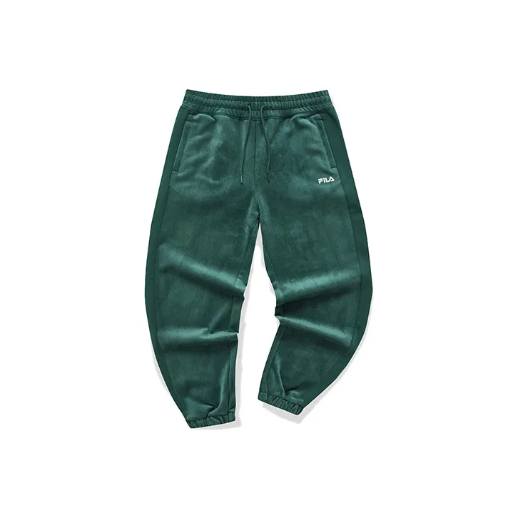 FILA FUSION BASEBALL Series Casual Pants Women's Dark Island Green