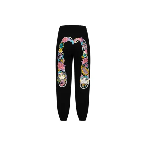EVISU Черные Женские Повседневные Брюки
