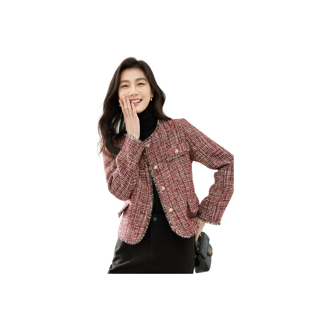 VIMLY Хлопковый пуховик женский бордовый